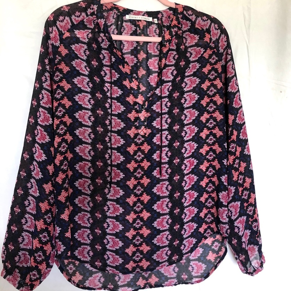 Violet + Claire sheer top
